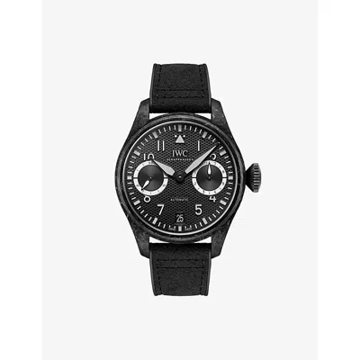 Iwc Schaffhausen Mens Black Ceramic Matrix Big Pilot's Amg G 63 Ceramic Matrix Composite Automatic Watch 46.5mm