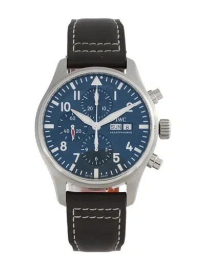 Pre-owned Iwc Schaffhausen Pilot's Chronograph Edition “le Petit Prince” Watch In Multi