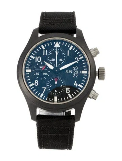 Pre-owned Iwc Schaffhausen Pilot's Top Gun Watch In Multi