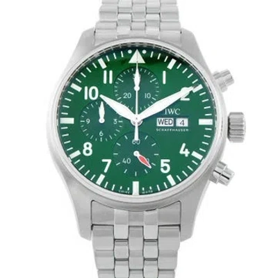 Pre-owned Iwc Schaffhausen Pilots Chronograph 43 Watch, 43mm In Multicolor