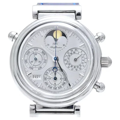Pre-owned Iwc Schaffhausen Platinum Iwc Perpetual Calendar Split Second Chronograph Limited Wrist Watch3751 In Multi