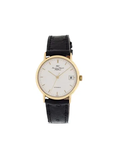 Pre-owned Iwc Schaffhausen Portofino 34mm In White