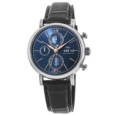 Iwc Schaffhausen Portofino Chronograph Automatic Blue Dial Men's Watch Iw391036
