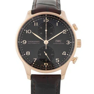 Pre-owned Iwc Schaffhausen Portugieser Chronograph Watch In Multi