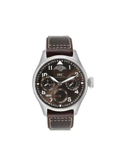 Pre-owned Iwc Schaffhausen  Big Pilot Perpetual Calendar 46mm In Brown