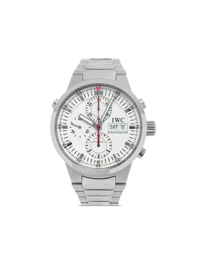 Pre-owned Iwc Schaffhausen  Gst Chrono 42mm In White
