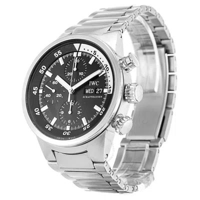 Iwc Schaffhausen  Iwc Aquatimer Chronograph Automatic Black Dial Men's Watch Iw371928 In Aqua / Black