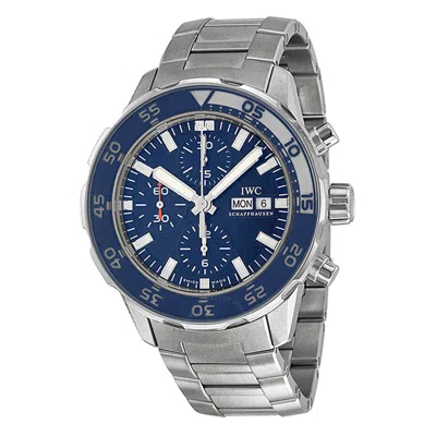 Iwc Schaffhausen  Iwc Aquatimer Chronograph Blue Dial Men's Watch Iw376710 In Metallic