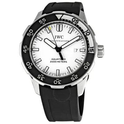 Iwc Schaffhausen  Iwc Aquatimer White Dial Men's Watch Iw356806 In Black