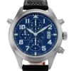 IWC SCHAFFHAUSEN PRE-OWNED IWC PILOT DOUBLE CHRONOGRAPH CHRONOGRAPH MIDNIGHT BLUE DIAL MEN'S WATCH IW371807
