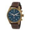 IWC SCHAFFHAUSEN PRE-OWNED IWC PILOT SPITFIRE CHRONOGRAPH AUTOMATIC GREEN DIAL MEN'S WATCH IW387902