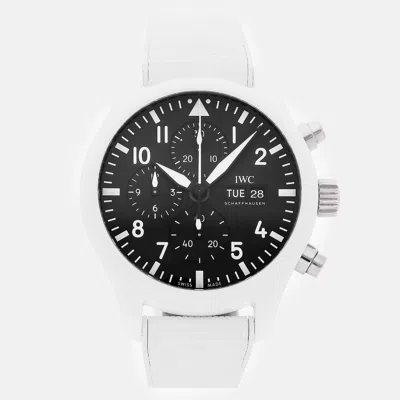 Pre-owned Iwc Schaffhausen  Iwc Pilot's Watch Chronograph Top Gun Edition "lake Tahoe" Iw3891-05 44.5 Mm In Black