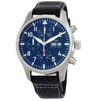 Iwc Schaffhausen  Iwc Pilots Chronograph Automatic Blue Dial Men's Watch Iw378003