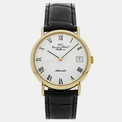 Pre-owned Iwc Schaffhausen  Iwc Portofino Iw3513-27 In White