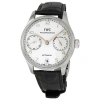 IWC SCHAFFHAUSEN PRE-OWNED IWC PORTUGUESE WHITE DIAL MEN'S WATCH IW500114