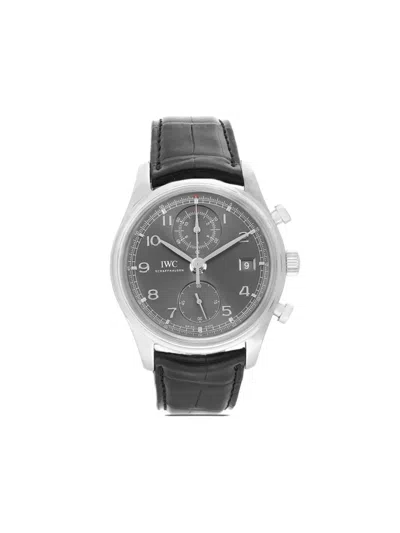 Pre-owned Iwc Schaffhausen  Portugieser 41mm In Black