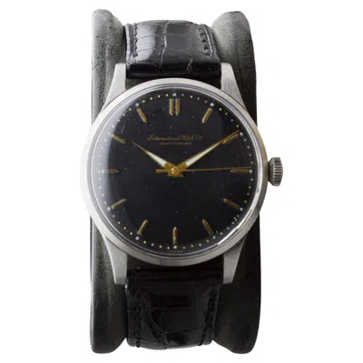 Pre-owned Iwc Schaffhausen I.w.c. Schaffhausen Steel High Grade Automatic Watch, Circa 1940s In Multi