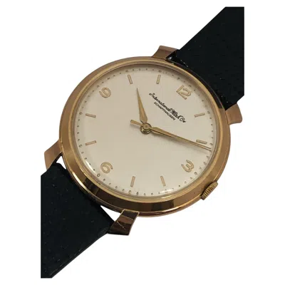 Pre-owned Iwc Schaffhausen Vintage  Rose Gold Wrist Watch In Red