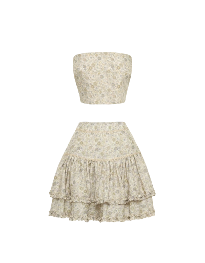 Ixiah Dahlia Mini Skirt Set