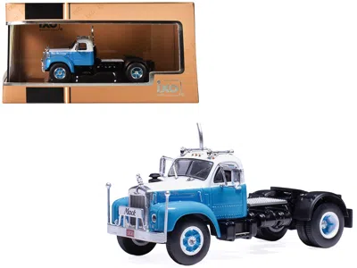 Ixo 1953 Mack B 61 Truck Tractor Blue And White 1/64 Diecast Model By  Models