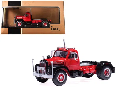 Ixo 1953 Mack B 61 Truck Tractor Red And Black 1/64 Diecast Model By  Models In Multi