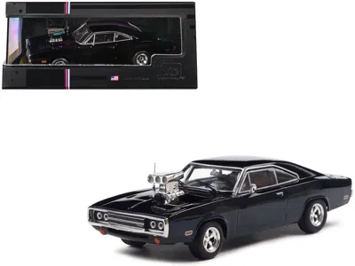 Ixo 1970 Dodge Charger With Blown Engine Black 1/43 Diecast Model By  Models
