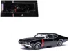 Ixo 1970 Oldsmobile 442 W-30 Ebony Black With Red Stripes 1/43 Diecast Model By  Models In Black
