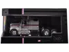 Ixo 1980 Gmc General Truck Tractor Silver Metallic With Black And Red Stripes 1/64 Diecast Model By   In Gray