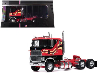 Ixo 1985 Ford Cl 9000 Truck Tractor Red And Black With Graphics 1/43 Diecast Model By  Models