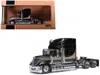 Ixo 2010 International Lonestar Truck Tractor Black With Silver Stripes 1/64 Diecast Model By  Models In Black