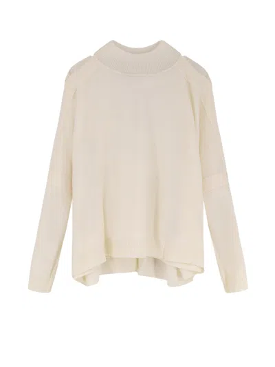 Ixos Ribbed Turtleneck Sweater In Neutral