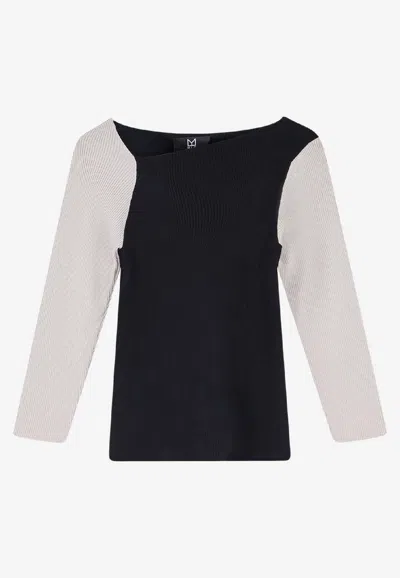 Ixos Belle Two-tone Sweater In Multi