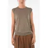 Ixos Knitted Curlin Tank Top With Ribbed Hems