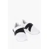 Ixos Leather And Fabric Low Top Sneakers With Touch Strap Women's Closure