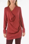 Ixos Long-sleeve Mizar Blouse With Draped Neckline
