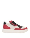 Ixos Man Sneakers Red Size 9 Leather In Red