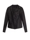 Ixos Asymmetrical Zip-fastening Leather Jacket In Black