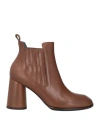 Ixos Woman Ankle Boots Brown Size 10 Soft Leather