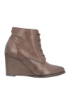 Ixos Woman Ankle Boots Brown Size 5 Soft Leather In Brown