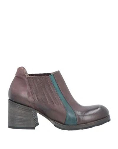 Ixos Woman Ankle Boots Dark Brown Size 5 Soft Leather