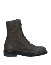 Ixos Woman Ankle Boots Dark Brown Size 6 Leather In Brown