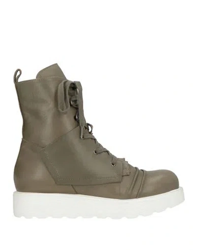 Ixos Woman Ankle Boots Military Green Size 5 Leather