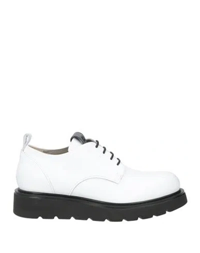 Ixos Woman Lace-up Shoes White Size 10 Soft Leather