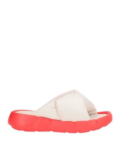 Ixos Woman Sandals Beige Size 7 Leather In White