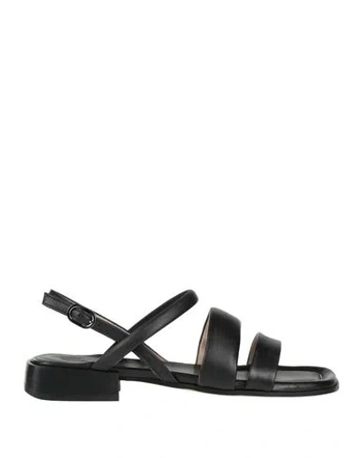Ixos Woman Sandals Black Size 5 Leather