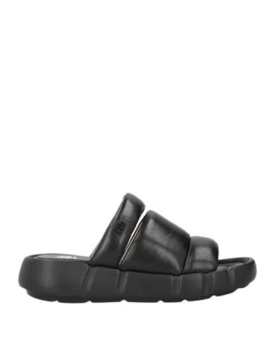 Ixos Woman Sandals Black Size 5 Leather