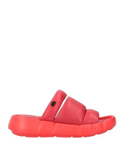 Ixos Woman Sandals Red Size 5 Leather