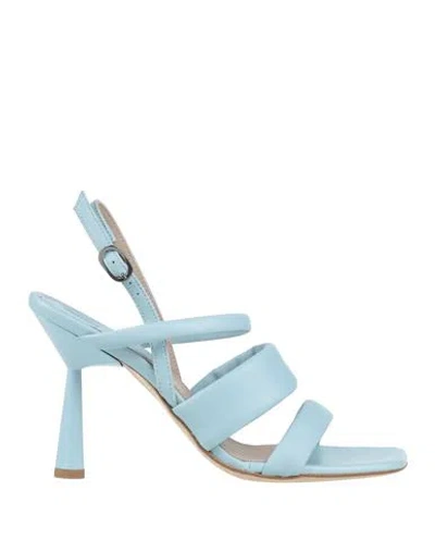 Ixos Woman Sandals Sky Blue Size 7 Leather