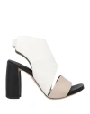 Ixos Woman Sandals White Size 11 Soft Leather In White