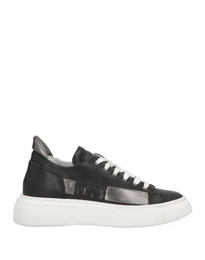 Ixos Woman Sneakers Black Size 5 Leather